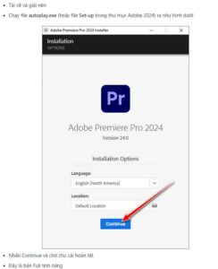 hướng dẫn cài Adobe Premiere Pro 2024