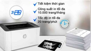 nạp mực máy in hp 107a