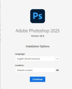 Hướng dẫn cài photoshop 2025 bản quyền