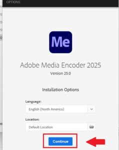 hướng dẫn cài adobe encoder 2025 bản quyền