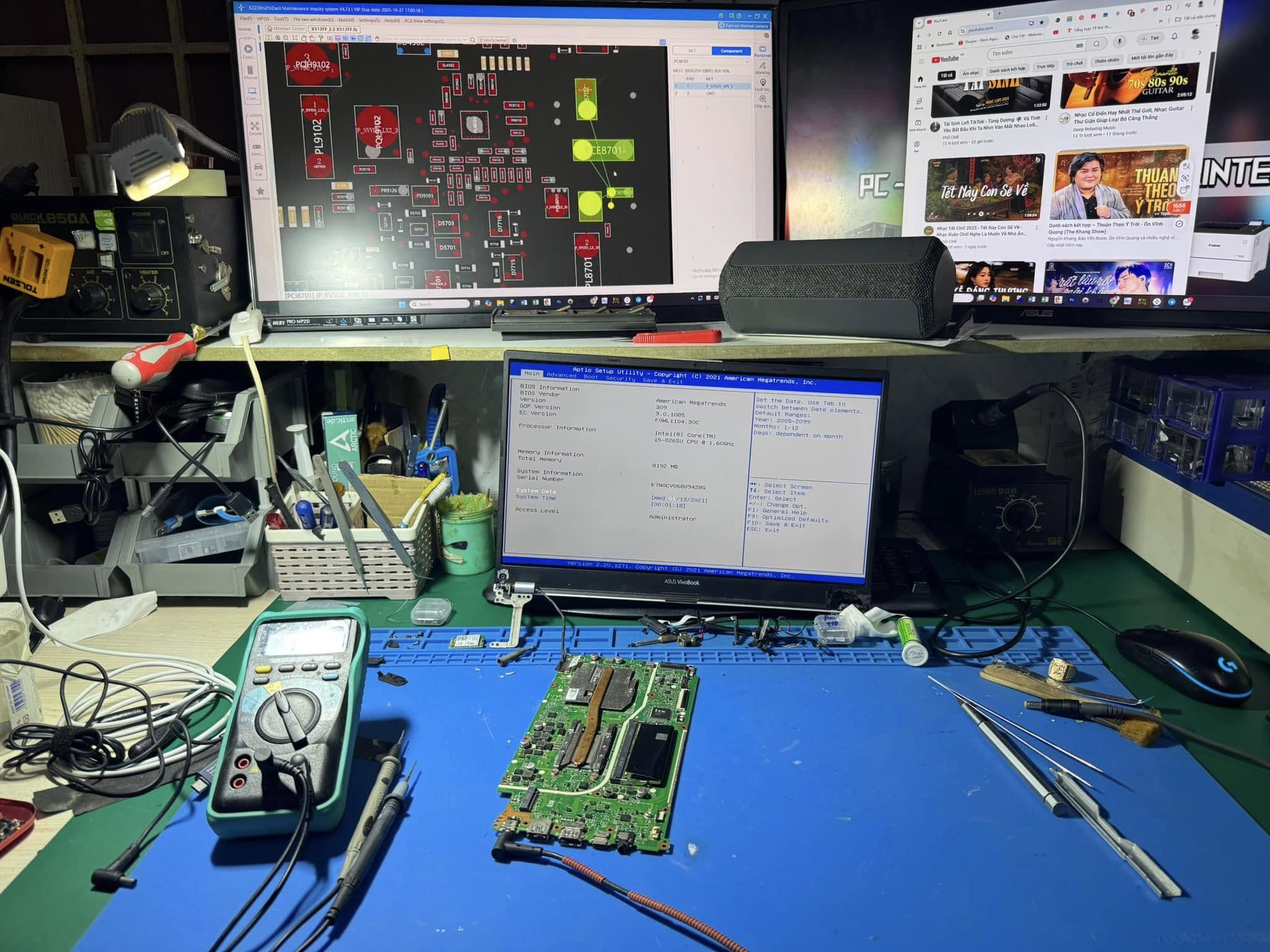 sửa chữa laptop đường an tài